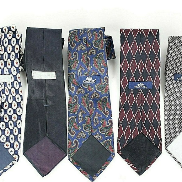 Stafford Mens Necktie 5 Designer Silk Ties     439 - Picture 7 of 7